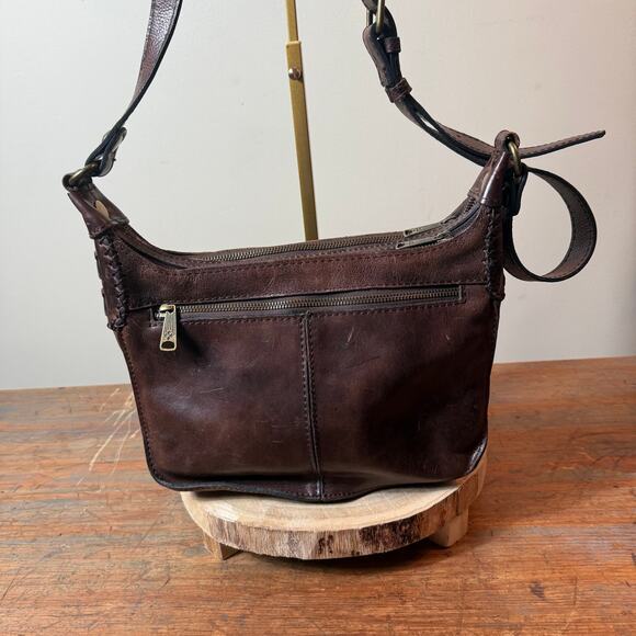 Patricia Nash VINTAGE Camila Leather Crossbody Shoulder-Bag Boho Rustic - Picture 3 of 12